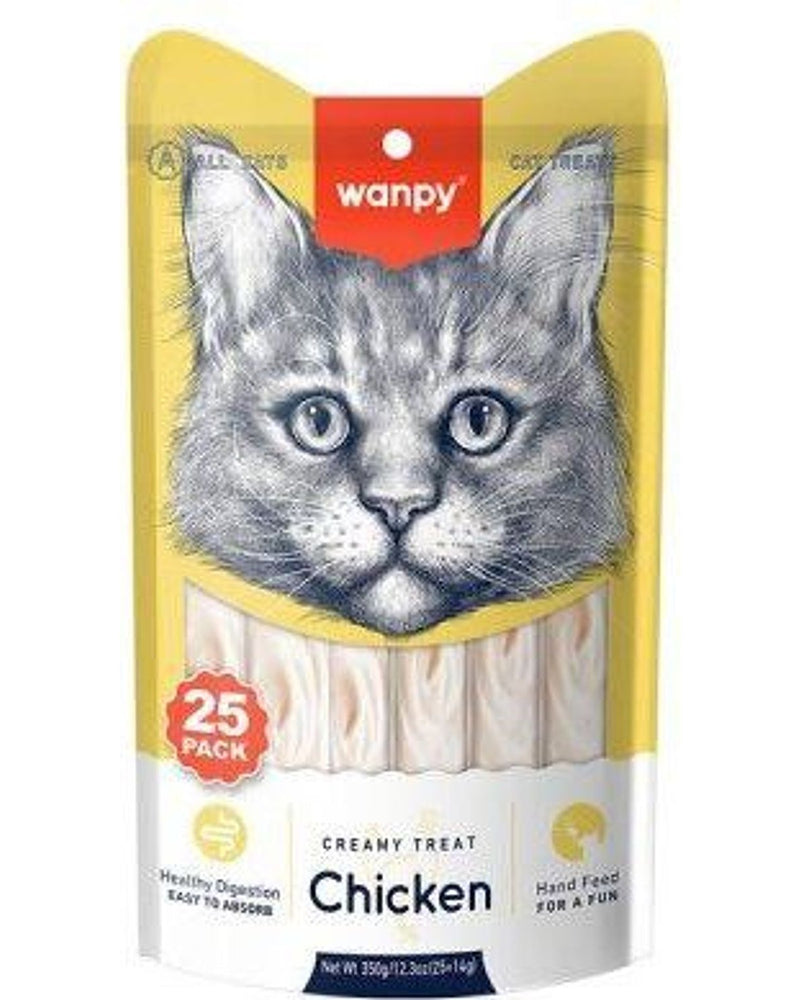Wanpy Tavuklu Sıvı Krema Kedi Ödülü 25x14 gr