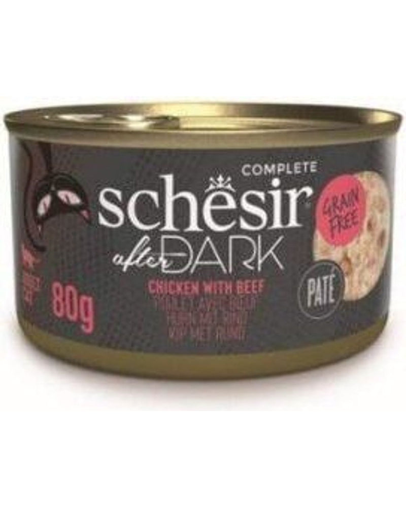 Schesir After Dark Et Suyunda Tavuk ve Sığırlı Yaş Kedi Maması 80 gr