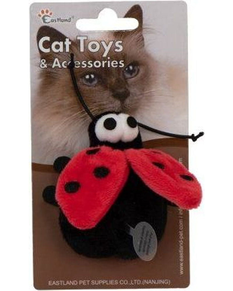 Catnipli Sesli Peluş Uğur Böceği Kedi Oyuncağı