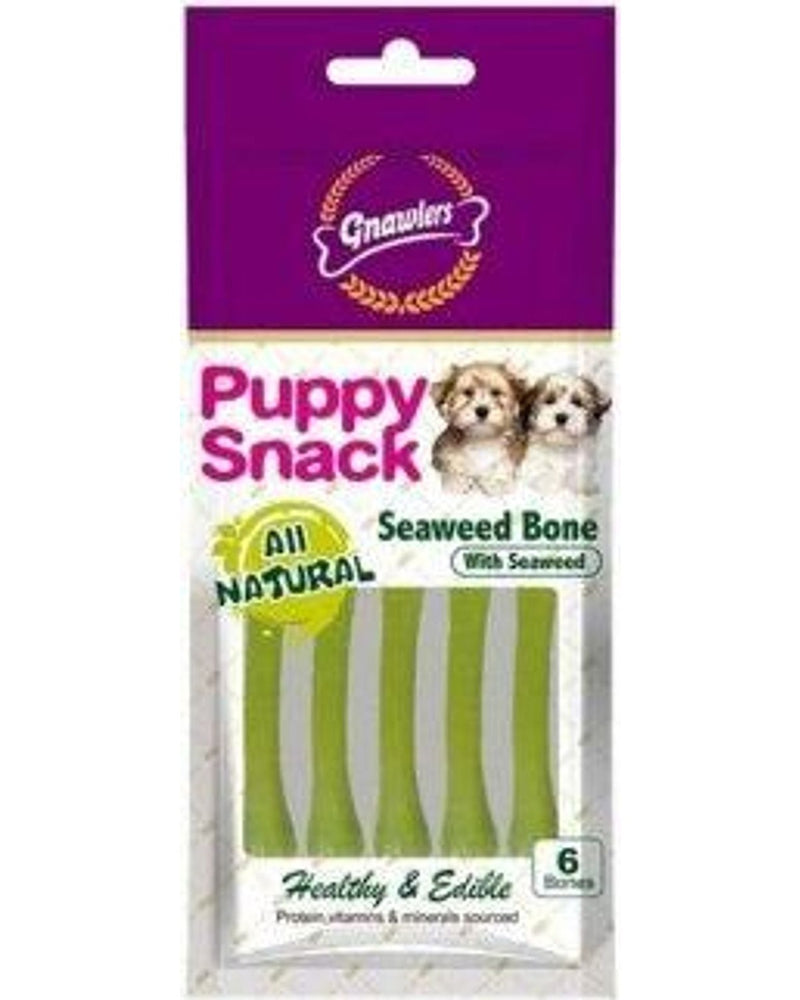Gnawlers Deniz Yosunlu Yavru Köpek Ödül Kemiği 6'lı 40 gr