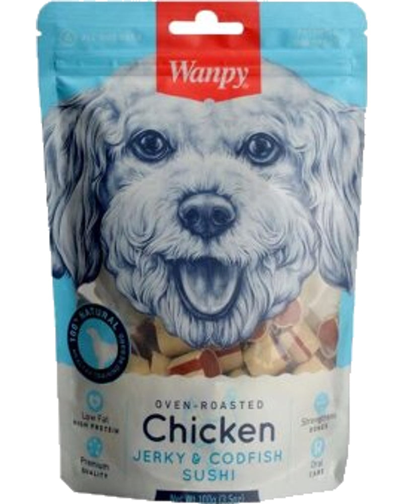 Wanpy Gerçek Tavuk ve Morina Balıklı Köpek Ödülü 100 gr