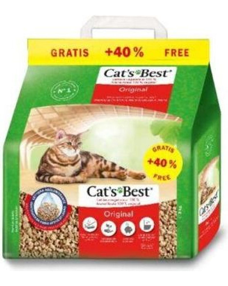 Cats Best Original Klozete Atılabilir Doğal Kedi Kumu 5+2 L
