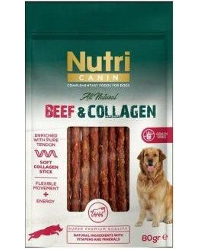 Nutri Canin Kolajenli Biftek Etli Yumuşak Çubuk Köpek Ödülü 80 gr