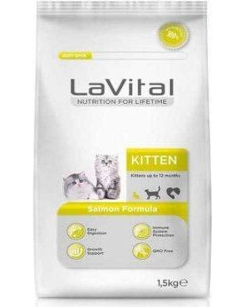 LaVital Kitten Somonlu Yavru Kedi Maması 1,5 kg