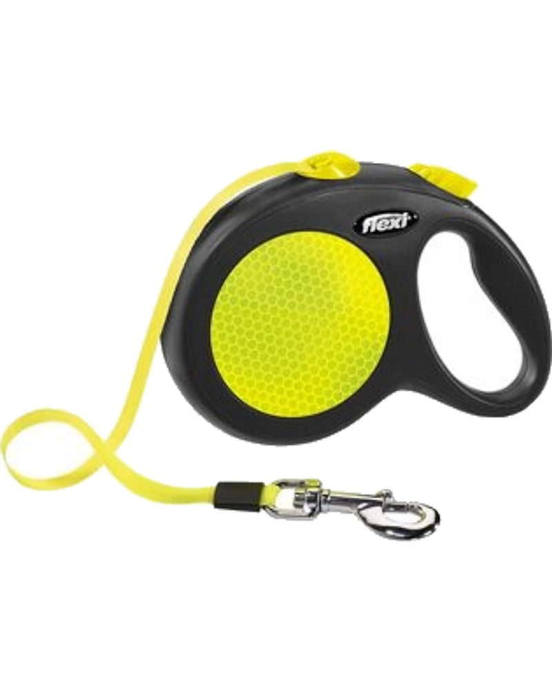 Flexi Neon 5 m Otomatik Şerit Köpek Tasması (Large)
