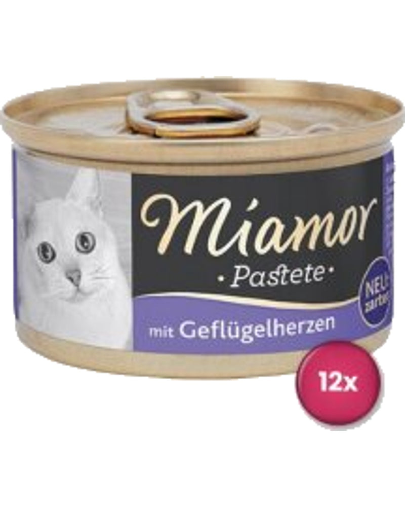 Miamor Pastete Yürekli Ezme Yetişkin Kedi Konservesi 85 gr x 12 Adet