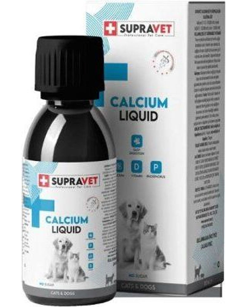 Supravet Kalsiyum Kedi-Köpek Sıvı Damla 100 ml