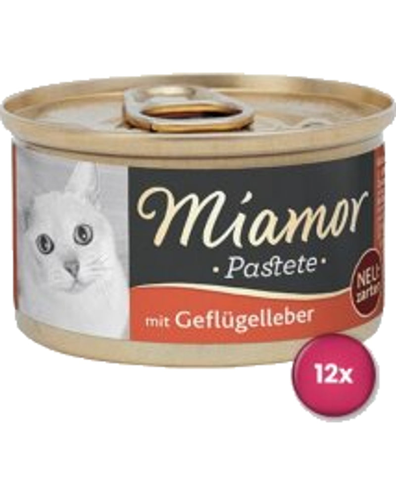 Miamor Pastete Ciğerli Ezme Yetişkin Kedi Konservesi 85 gr x 12 Adet