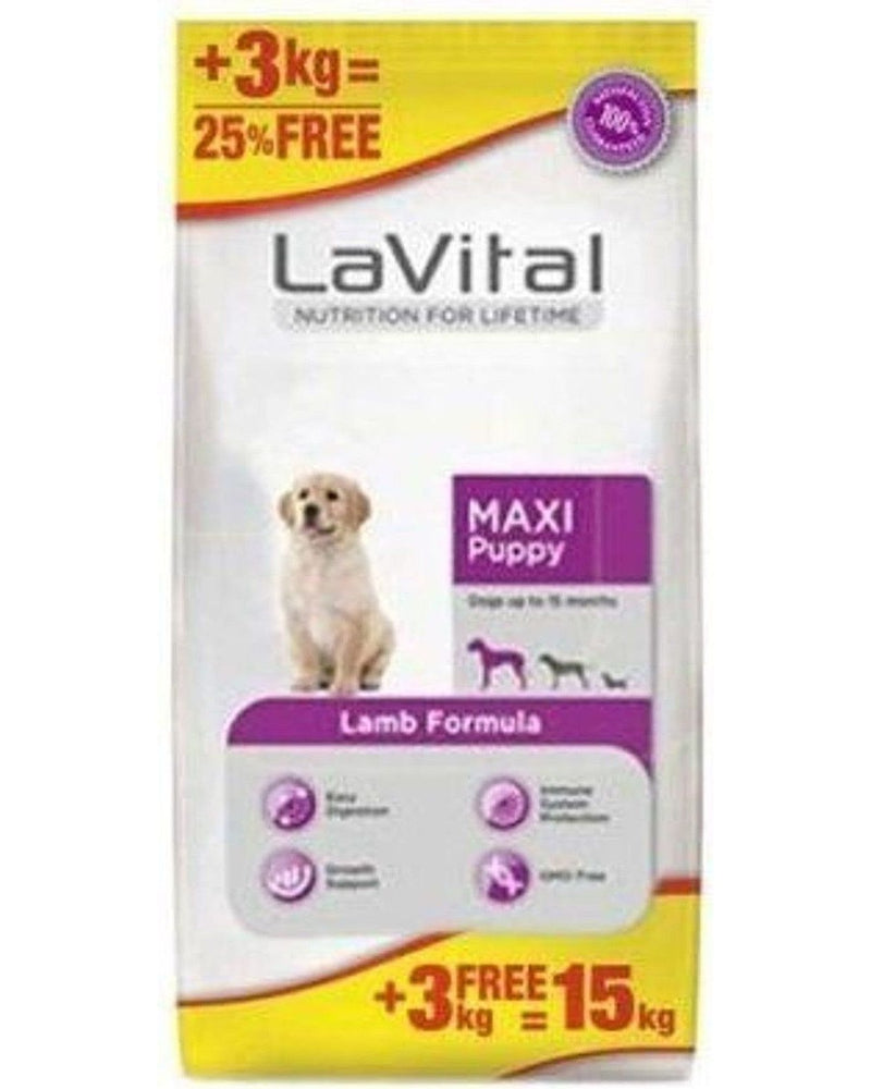 LaVital Kuzu Etli Büyük Irk Yavru Köpek Maması 12+3 kg