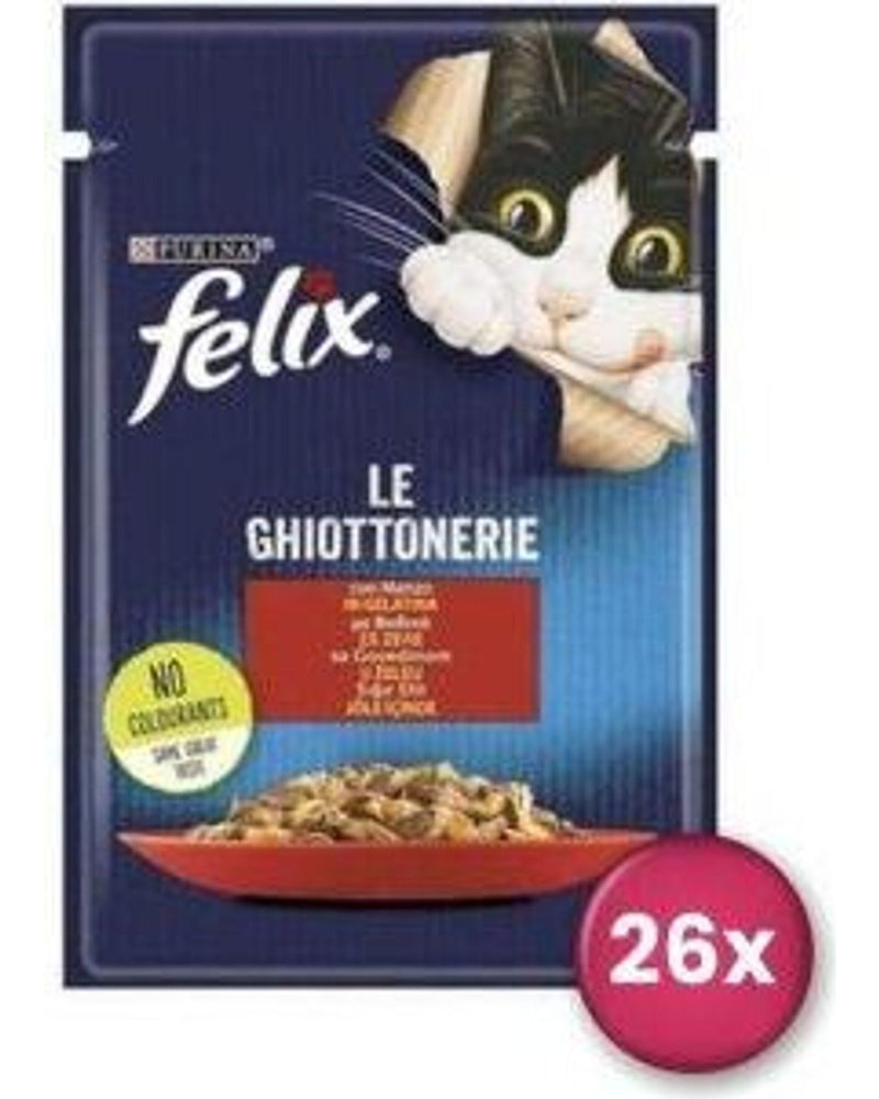 Jöle İçinde Sığır Etli Yetişkin Kedi Konservesi, 85 gr x 26