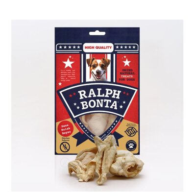 Ralph Bonta Doğal Kurutulmuş Dana Kulak Köpek Ödülü (Beyaz) 100 gr