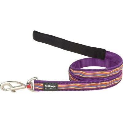 RedDingo Desenli Mor Köpek Gezdirme Kayışı 25 mm L