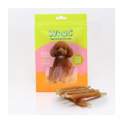 Wooc Tavuk Sargılı Kemik Köpek Çiğneme Ödülü 75 gr