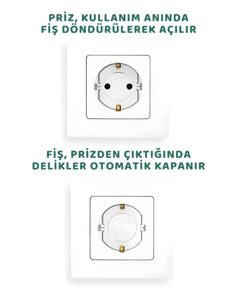 Otomatik Kapanan Priz Kapağı (Tekli)