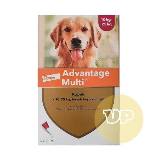 Advantage Multi 10-25 kg Köpek İç+Dış Parazit Damlası
