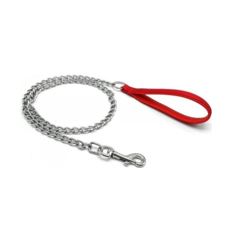 Kumaş Saplı 1 m 3 mm Metal Köpek Gezdirme Zinciri