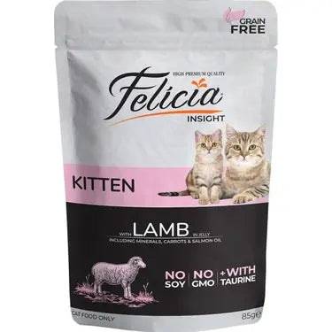 Felicia Kuzulu Tahılsız Yavru Yaş Kedi Maması (Pouch) 85 gr