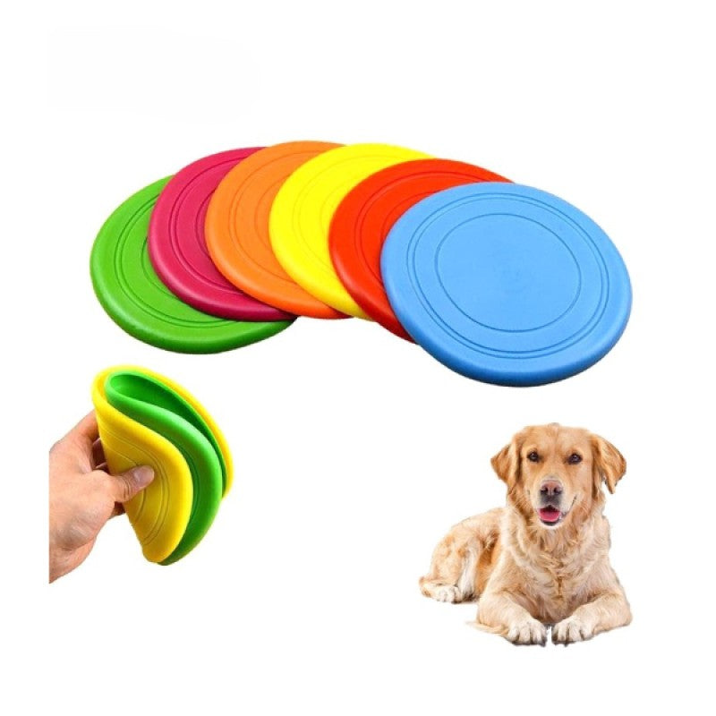 17,5 cm Dayanıklı Silikon Köpek Frizbisi