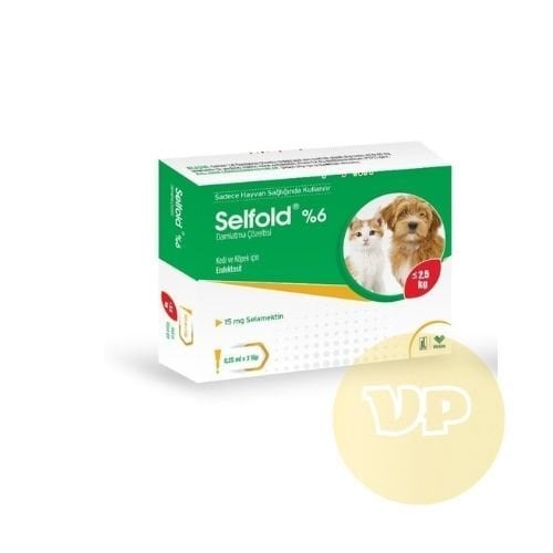 Selfold %6 2,5 kg Altı Yavru Kedi-Köpek İç+Dış Damla (3 Pipet)