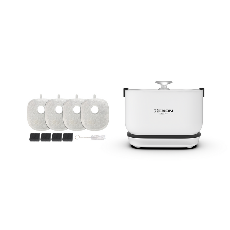 Kablosuz 5200 mAh Çelik Tepsili Su Pınarı ve Filtre 2'li Set