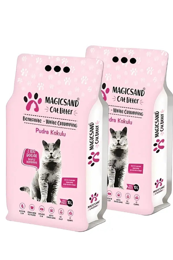 Bebe Pudralı İnce Taneli Bentonit Kedi Kumu 10 L x 2