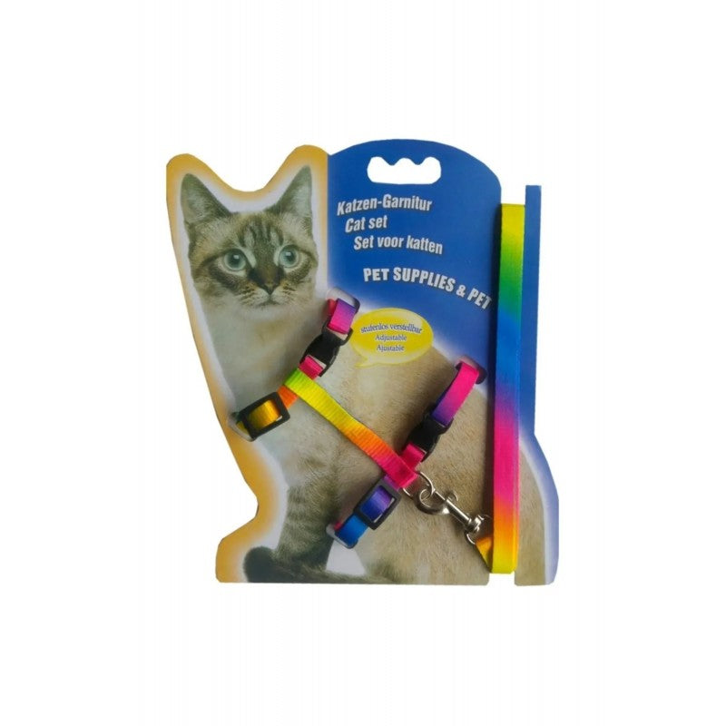 Ayarlanabilir Çok Renkli Kedi Tasması (120 cm)