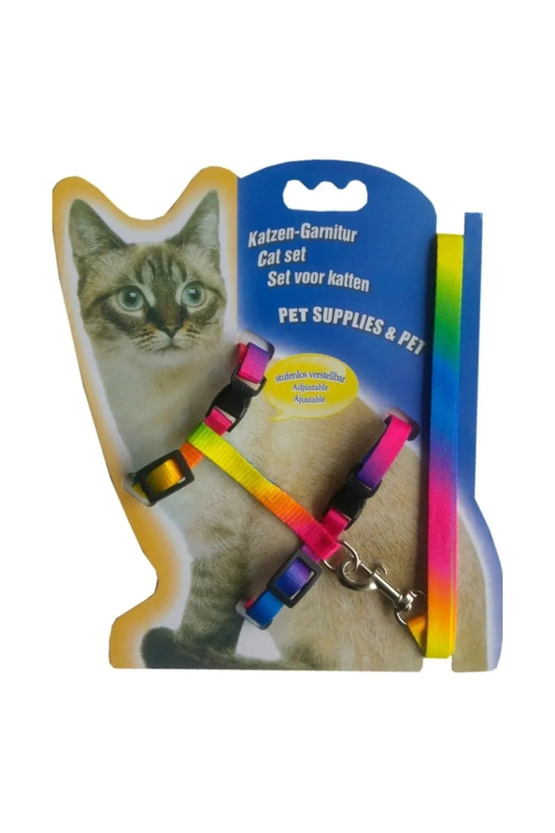 Ayarlanabilir Çok Renkli Kedi Tasması (120 cm)
