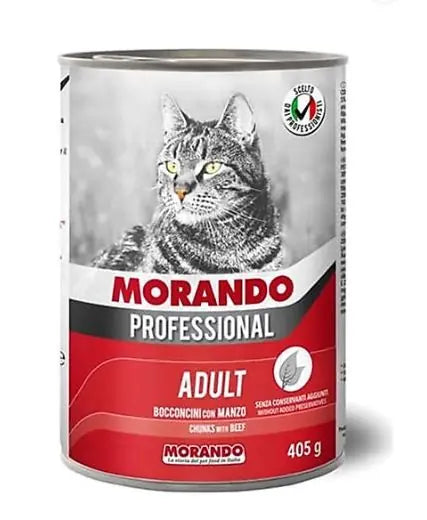 Biftek Parçacıklı Konserve Yetişkin Kedi Maması 405 gr
