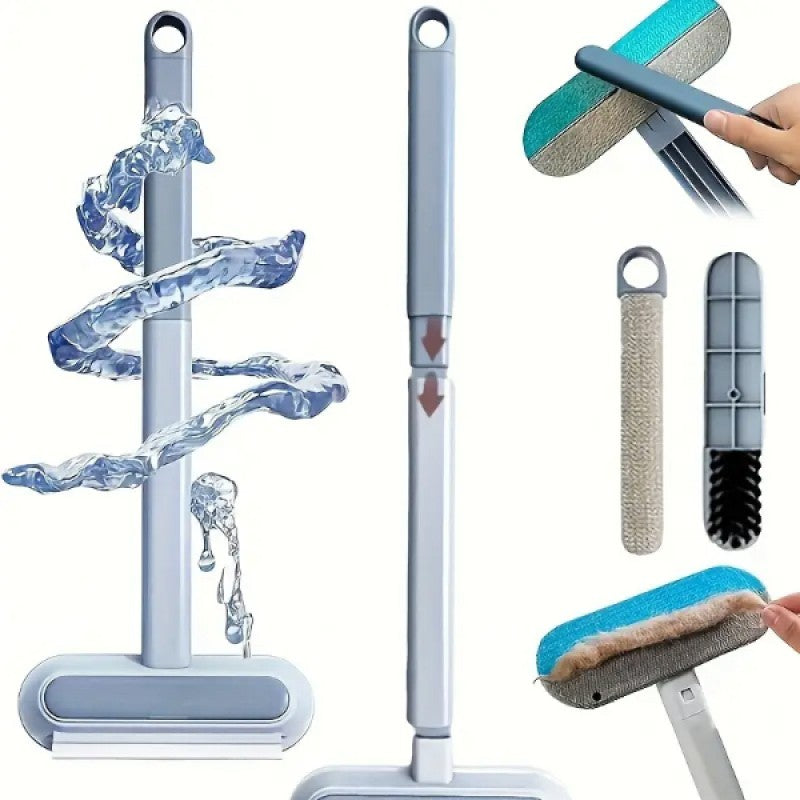 Uzun Saplı Çift Taraflı Mikrofiber Tüy Temizleme Fırçası