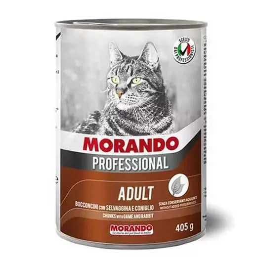 Av Etli Tavşanlı Parçacıklı Konserve Yetişkin Kedi Maması 405 gr
