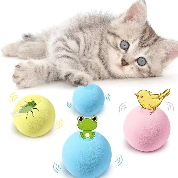 Kedi Otlu 3 Sesli İnteraktif Kedi Oyun Topu