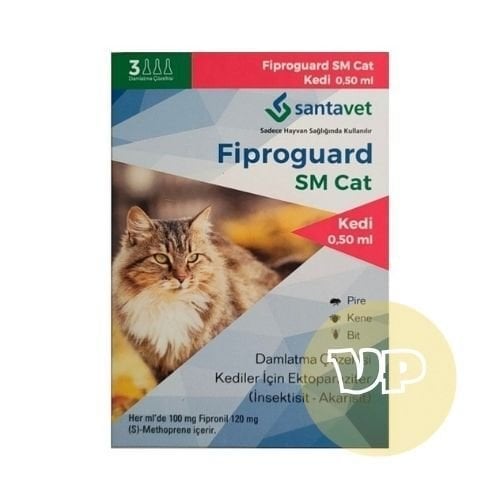 Fiproguard SM Cat 2-7 kg Kedi Dış Parazit Damlası (4 Kutu)