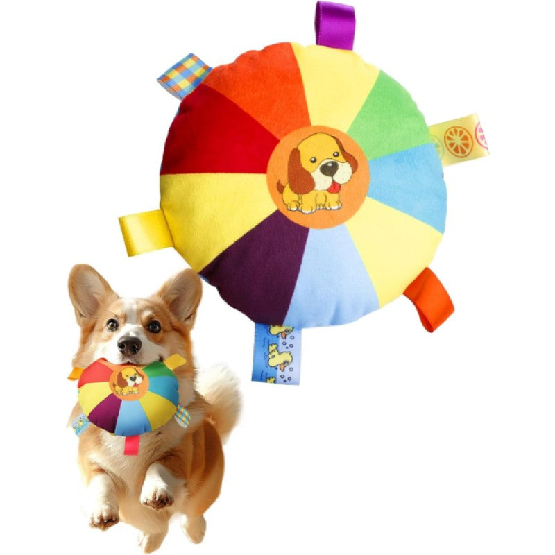 Çıngıraklı Yumuşak Peluş Köpek Frizbisi