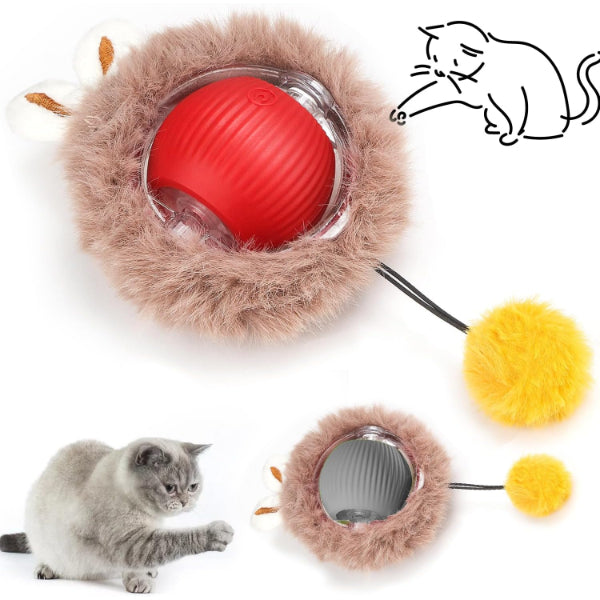 USB Şarjlı Tüylü Hareketli Kedi Oyuncağı