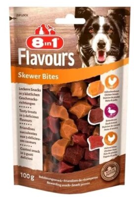 8in1 Kuşbaşı Tavuk-Ördek Çiğneme Köpek Ödülü 100 gr
