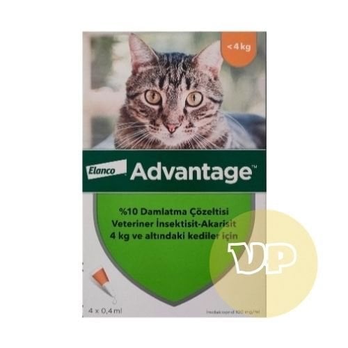 Advantage 4 kg Altı Yavru Kedi Dış Parazit Damlası (4 Pipet)