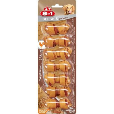 8in1 Delights Tavuklu Presli Köpek Ödül Kemiği XS 7'li 84 gr
