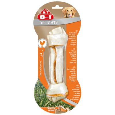 8in1 Tavuklu Burgu Ağız Bakım Köpek Kemiği (L) 100 gr