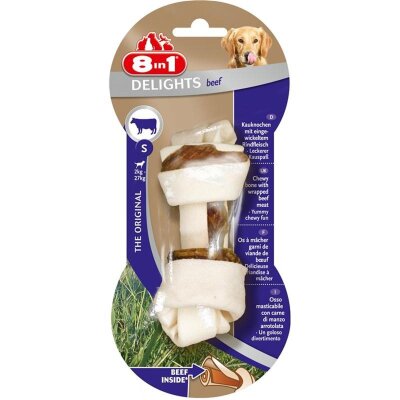 8in1 Biftekli Köpek Ödül Kemiği (S) 35 gr