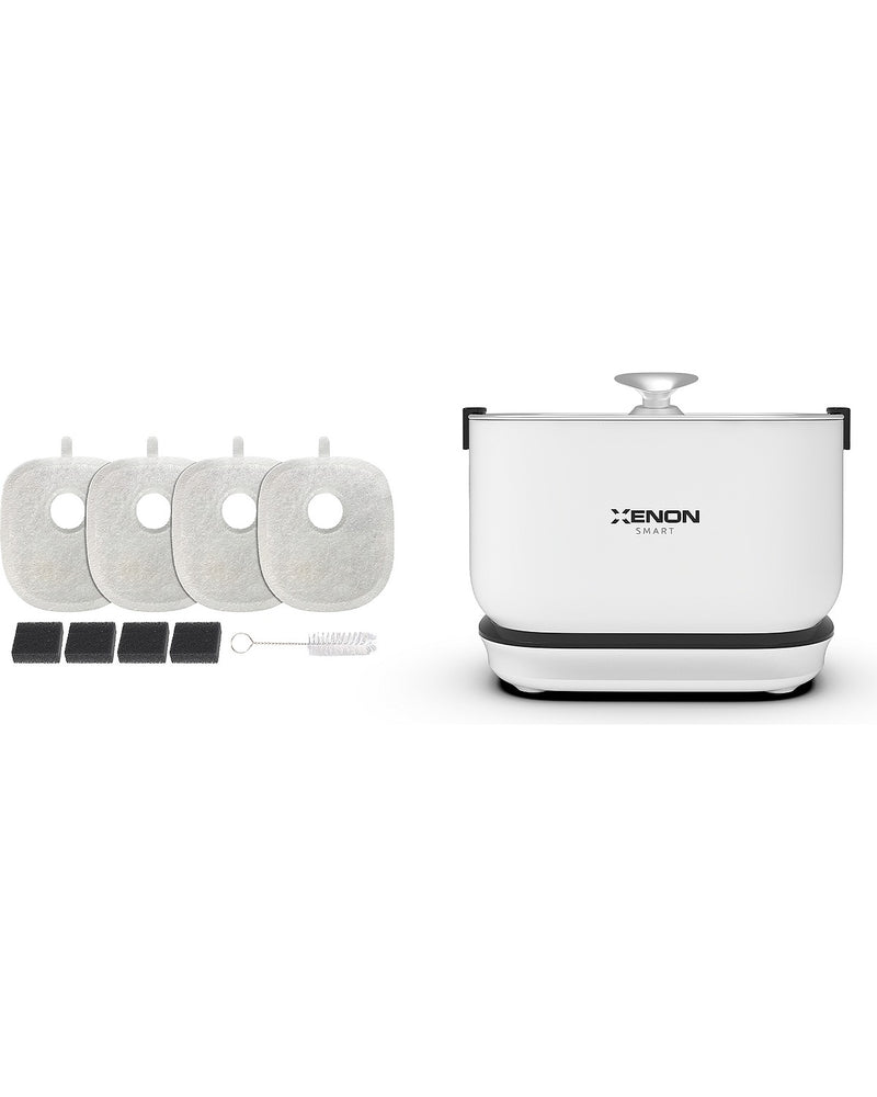 Kablosuz 5200 mAh Çelik Tepsili Su Pınarı ve Filtre 2'li Set