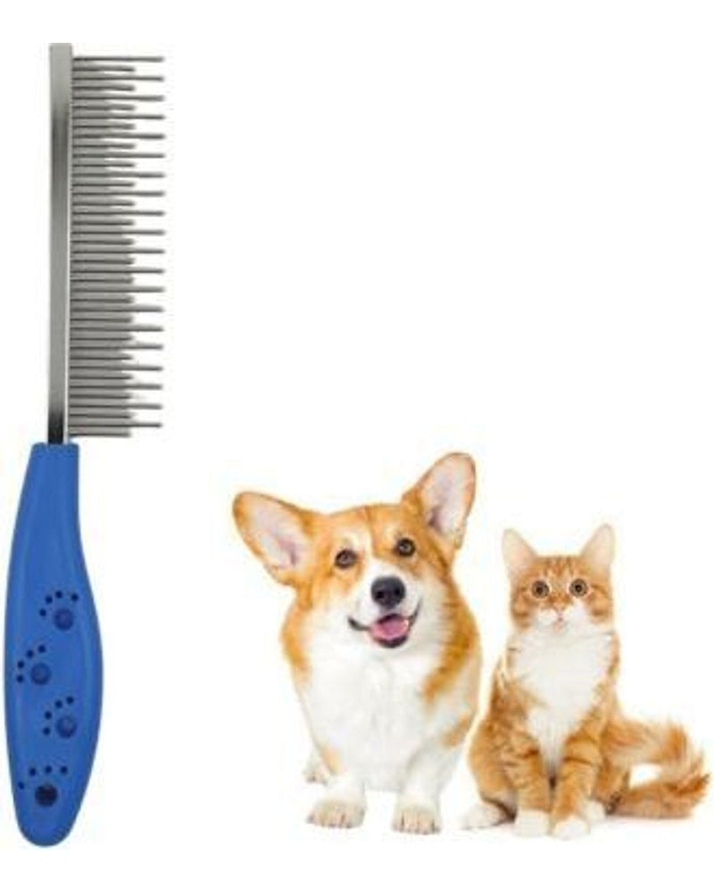 Kauçuk Saplı Kedi Köpek Tüy Açıcı Metal Tarak
