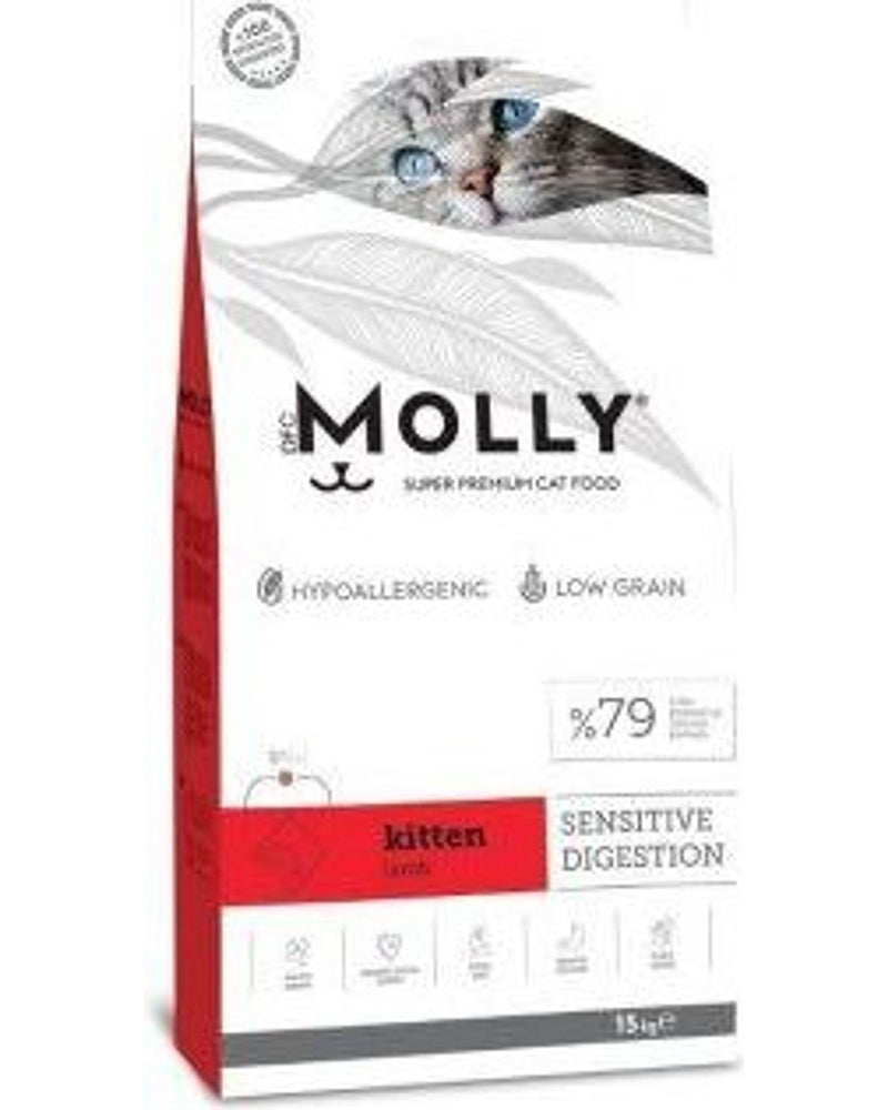 Molly Düşük Tahıllı Kuzulu Yavru Kedi Maması 15 kg