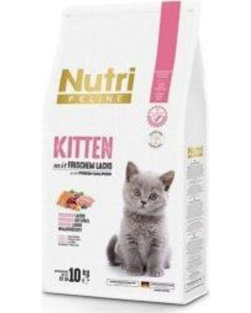 Nutri Feline Somonlu Tahılsız Yavru Kedi Maması 10 kg
