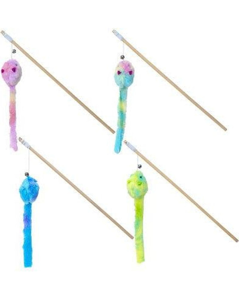 Eastland Ahşap Saplı Peluş Fareli Kedi Oltası 40 cm