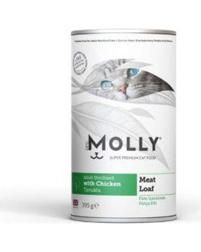 Molly Parça Tavuklu Ezme Kısırlaştırılmış Yaş Kedi Maması 395 gr