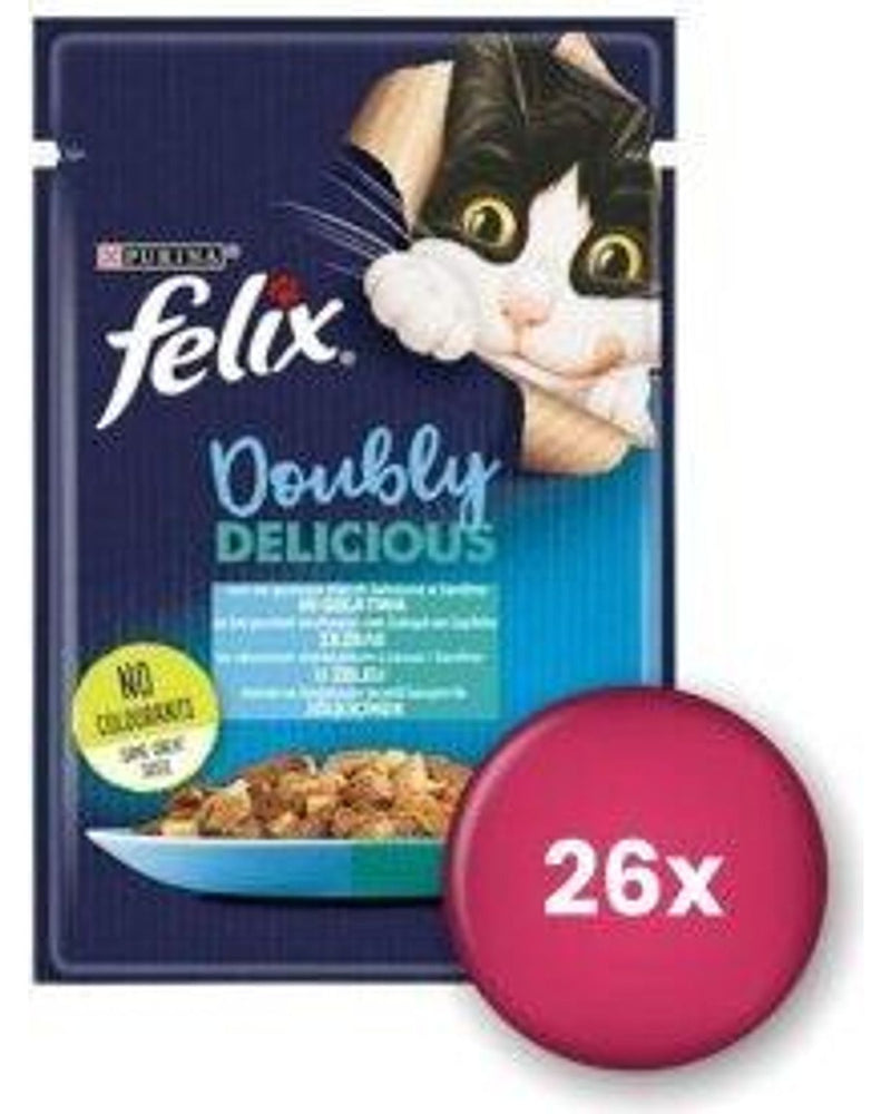 Felix Somonlu Sardalyalı Yetişkin Kedi Konservesi 85 gr x 26 Adet