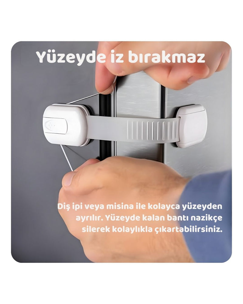 Çöp ve Dolap Güvenlik Kilidi (Zehirlenmeyi Önler)