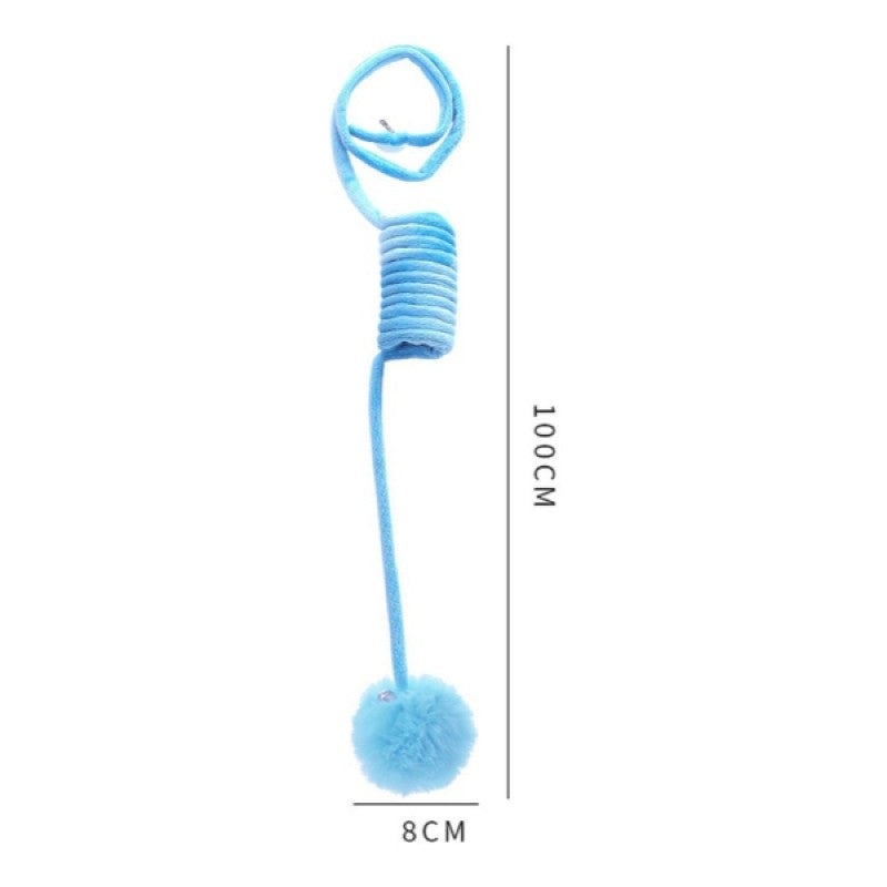Kapıya Asılan 100 cm Uzayan Yaylı Peluş Kedi Oyuncağı