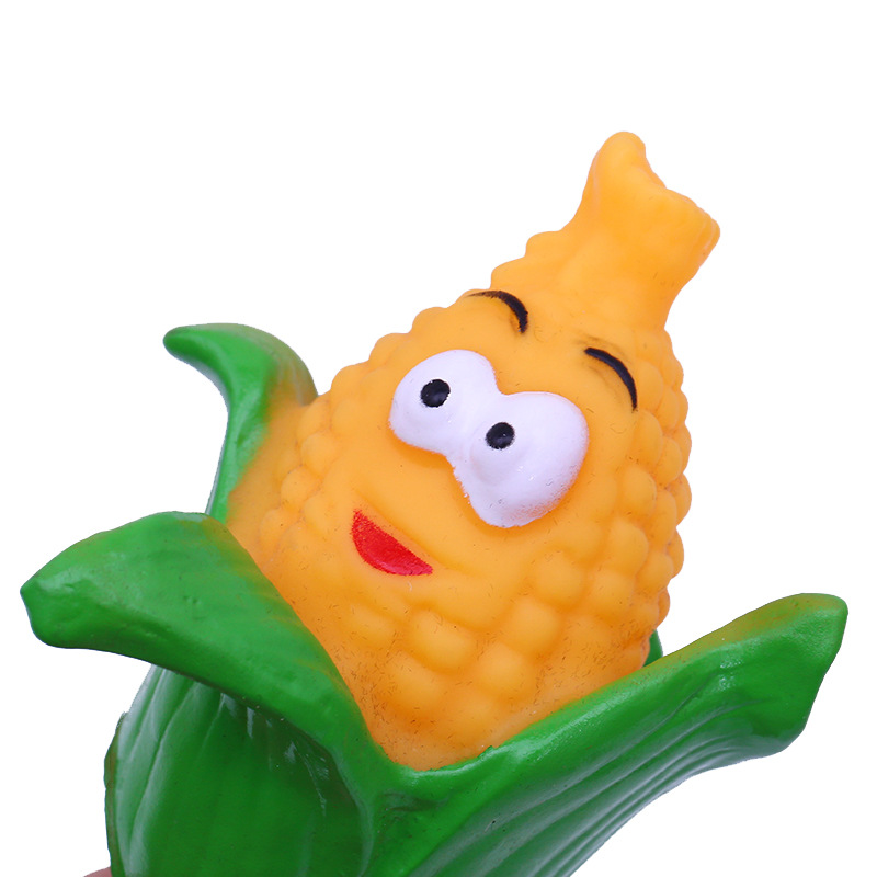 Mısır Şekilli Sesli Köpek Oyuncağı (10 cm)