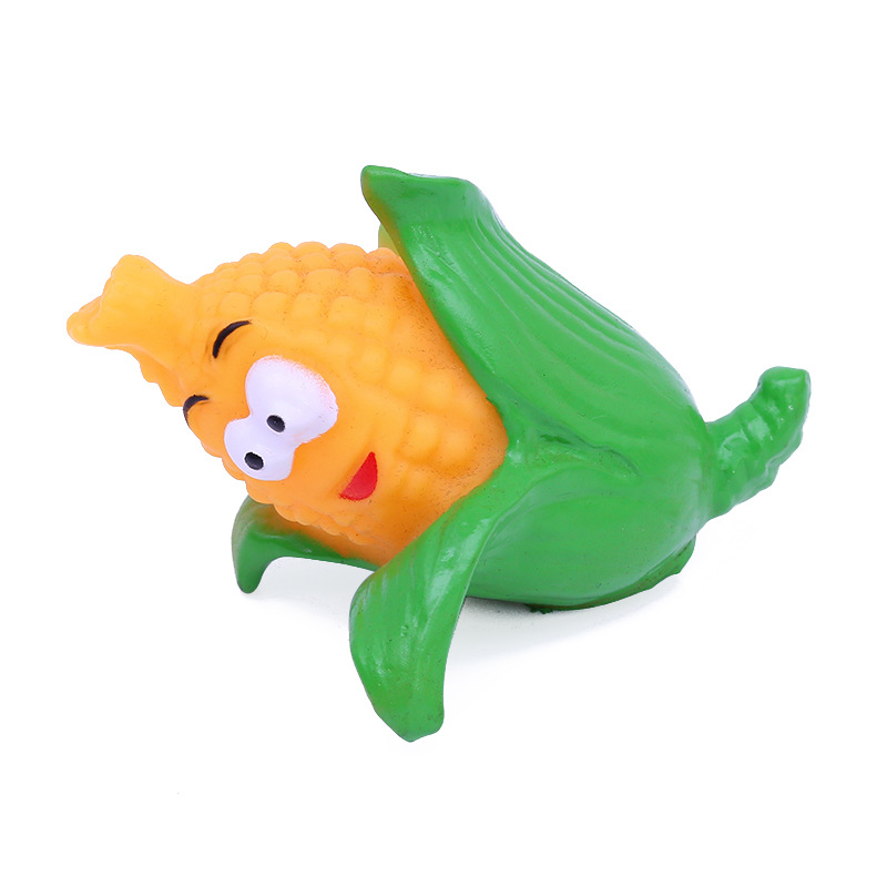 Mısır Şekilli Sesli Köpek Oyuncağı (10 cm)